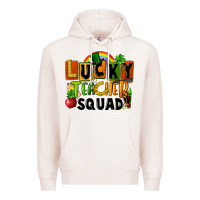 Pale Pink lucky teacher squad Premium Hoodie - FaDigitalArtStudio