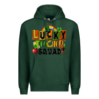 Sports Green lucky teacher squad Premium Hoodie - FaDigitalArtStudio