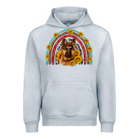 Heather Grey german shepherd rainbow Urban Hoodie - Artiststas