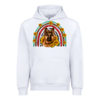 White german shepherd rainbow Urban Hoodie - Artiststas