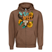 Chestnut Western Wild West Rodeo Zipper Hoodie - BundleAndBundleShop