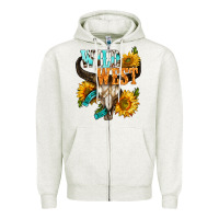 Western Wild West Rodeo Zipper Hoodie | Teevron