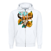 White Western Wild West Rodeo Zipper Hoodie - BundleAndBundleShop