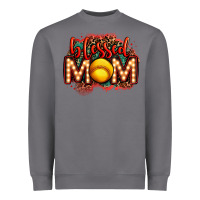 Storm blessed softball mom lightbulb letters Heavyweight Sweatshirt - OliviaCreatesArt