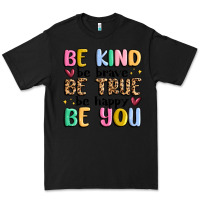 Black be kind be brave be true be happy be you Premium Tee - MaliasSmallBusiness