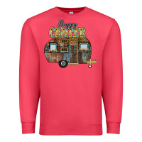 Cardinal Happy Camper Premium Sweatshirt - CowhideDigitalArt