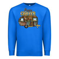 True Royal Happy Camper Premium Sweatshirt - CowhideDigitalArt