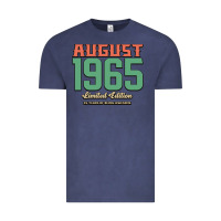 Vintage Denim August 1965 Limited Edition 55 Years Of Being Awesome Vintage Tee - Bettercallsaul
