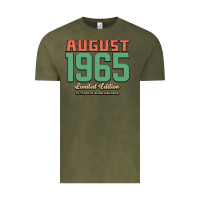 Vintage Olive August 1965 Limited Edition 55 Years Of Being Awesome Vintage Tee - Bettercallsaul