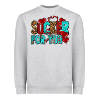 Heather Grey sucker for you olivia Heavyweight Sweatshirt - OliviaCreatesArt