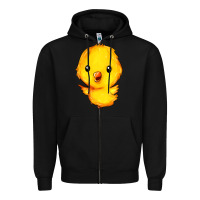 Black chick Zipper Hoodie - FaDigitalArtStudio