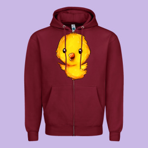 Chick Zipper Hoodie Designed By Fadigitalartstudio