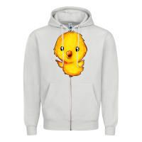 Dove Grey chick Zipper Hoodie - FaDigitalArtStudio