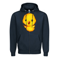 Navy chick Zipper Hoodie - FaDigitalArtStudio