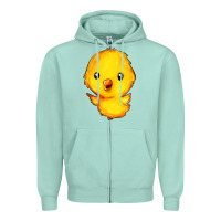 Seafoam chick Zipper Hoodie - FaDigitalArtStudio