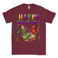 Burgundy happy mardi gras fleur de lis king cake crawfish Classic Tee - RanaPortraitStore