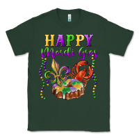 Sports Green happy mardi gras fleur de lis king cake crawfish Classic Tee - RanaPortraitStore
