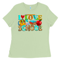 Matcha i love school Ladies Tee - NancyCooperArtShop