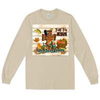 Mushroom fall for jesus he never leaves Long Sleeve Tee - TumblerDesignByShophia