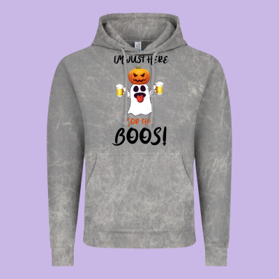 I'm Just Here For The Boos Vintage Hoodie Designed By Bettercallsaul