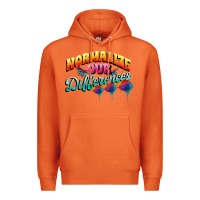 Carrot Normalize our differences Autism Premium Hoodie - FaDigitalArtStudio