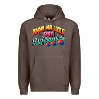 Coffee Normalize our differences Autism Premium Hoodie - FaDigitalArtStudio