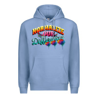 Colony Blue Normalize our differences Autism Premium Hoodie - FaDigitalArtStudio