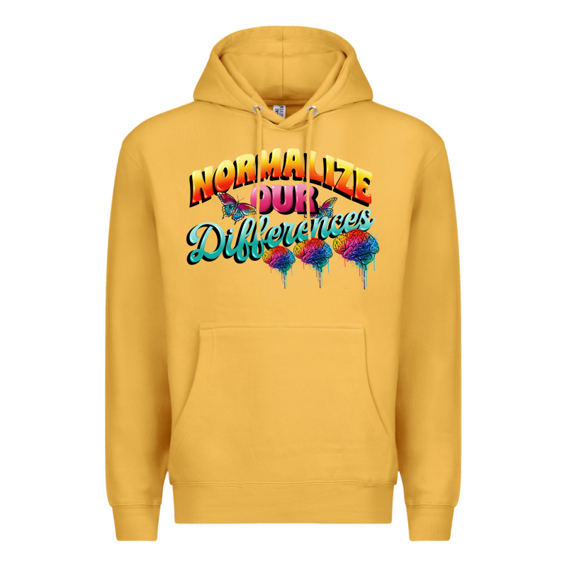 Normalize Our Differences Autism Premium Hoodie by FaDigitalArtStudio | Teevron