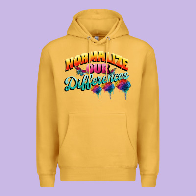 Normalize Our Differences Autism Premium Hoodie Designed By Fadigitalartstudio