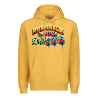 Mustard Normalize our differences Autism Premium Hoodie - FaDigitalArtStudio