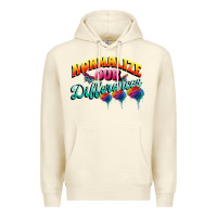 Sandshell Normalize our differences Autism Premium Hoodie - FaDigitalArtStudio