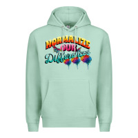 Seafoam Normalize our differences Autism Premium Hoodie - FaDigitalArtStudio