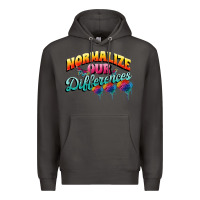 Smoke Normalize our differences Autism Premium Hoodie - FaDigitalArtStudio