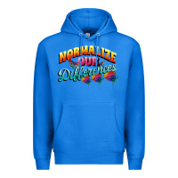 True Royal Normalize our differences Autism Premium Hoodie - FaDigitalArtStudio