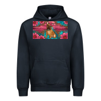 Navy french bulldog floral license plate Urban Hoodie - Artiststas