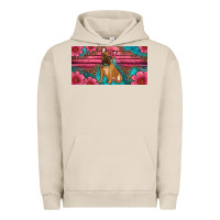 Pigment French Oak french bulldog floral license plate Urban Hoodie - Artiststas