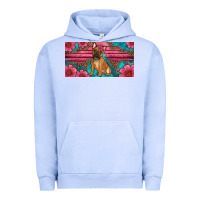 Pigment Grape Ice french bulldog floral license plate Urban Hoodie - Artiststas