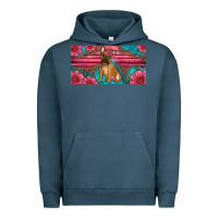 Pigment Midnight Navy french bulldog floral license plate Urban Hoodie - Artiststas