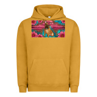 Pigment Peanut Butter french bulldog floral license plate Urban Hoodie - Artiststas
