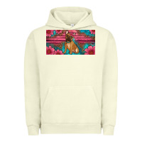 Pigment Pistachio french bulldog floral license plate Urban Hoodie - Artiststas