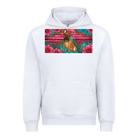 White french bulldog floral license plate Urban Hoodie - Artiststas