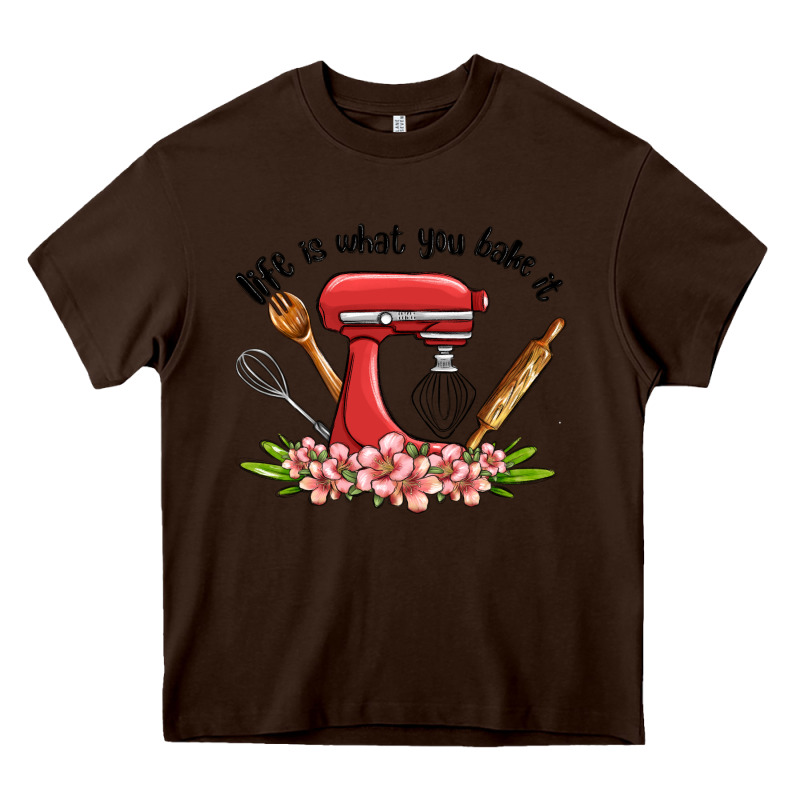 Life Is What You Bake It Heavy Core Tee by MaliasSmallBusiness | Teevron
