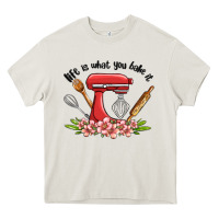Cream life is what you bake it Heavy Core Tee - MaliasSmallBusiness