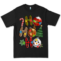 Black ho ho ho with Premium Tee - MaliasSmallBusiness