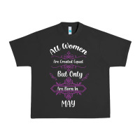 Pigment Black all women are created equal but only the smartest are born in may Urban Heavy Tee - Bettercallsaul