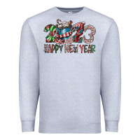 Heather Grey 2023 Happy New Year Premium Sweatshirt - CowhideDigitalArt