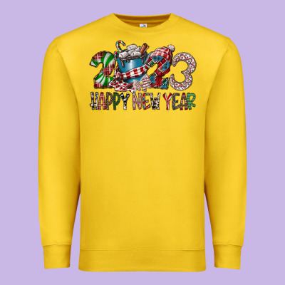 2023 Happy New Year Premium Sweatshirt Designed By Cowhidedigitalart
