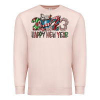 Pale Pink 2023 Happy New Year Premium Sweatshirt - CowhideDigitalArt