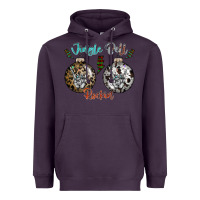 Plum Jingle Bell Rockin Heavyweight Hoodie - CowhideDigitalArt