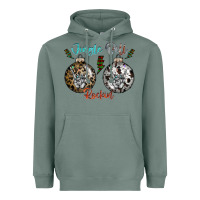 Sage Jingle Bell Rockin Heavyweight Hoodie - CowhideDigitalArt